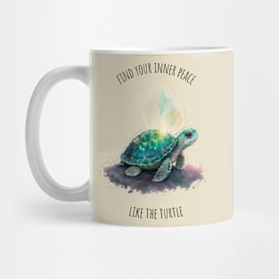 Watercolor Turtle | Tortoise | Motivational Quotes Mug